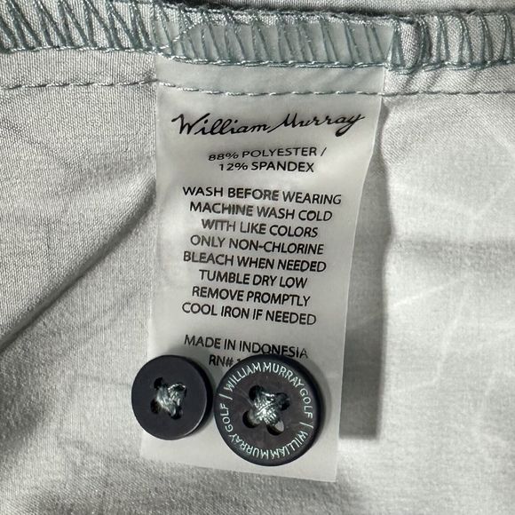 William Murray Scotch Blend Button Down Shirt Carolina Blue Scottie Size L NWT - Picture 15 of 15